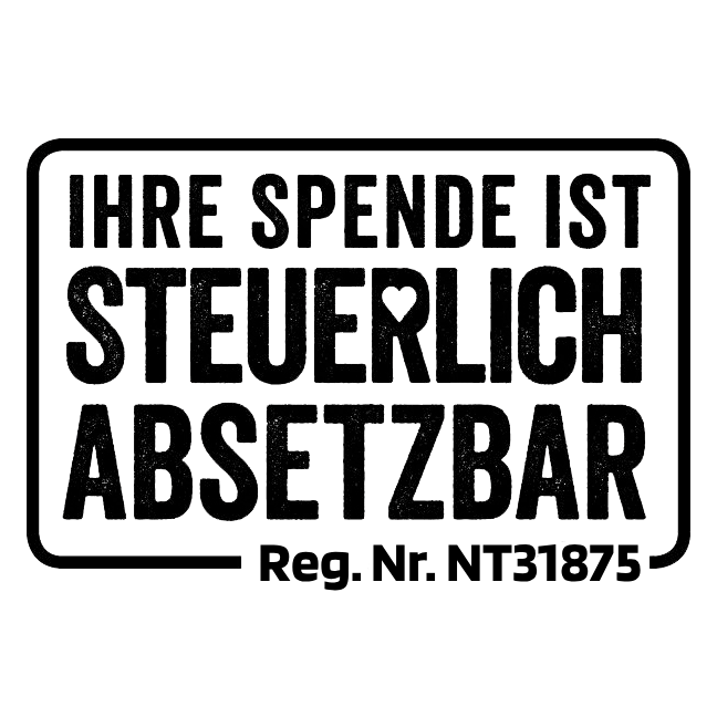 Ihre Spende ist steuerlich absetzbar!